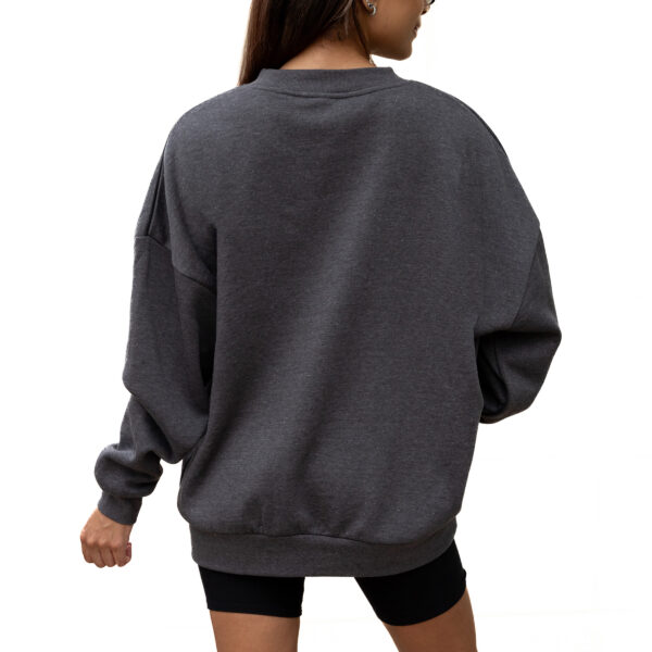 Women's Gameday Couture Charcoal Indiana Hoosiers Premium Fleece Pullover Sweatshirt - Image 5