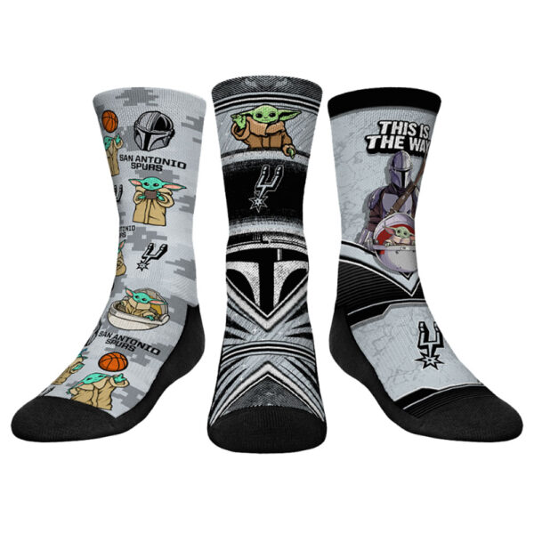 Youth Rock Em Socks  San Antonio Spurs 3-Pack Crew Socks