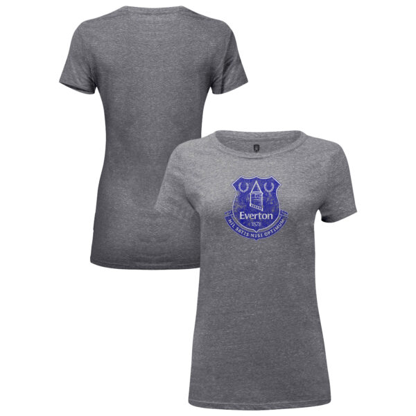 Women's 1863FC  Heather Gray Everton Color Badge Tri-Blend T-Shirt