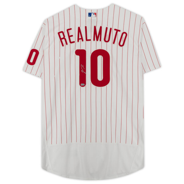 J.T. Realmuto Philadelphia Phillies Autographed White Nike Authentic Jersey - Image 8
