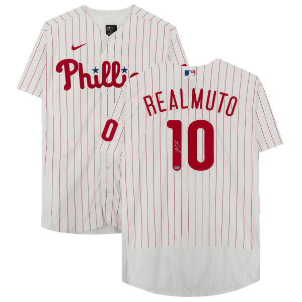 J.T. Realmuto Philadelphia Phillies Autographed White Nike Authentic Jersey