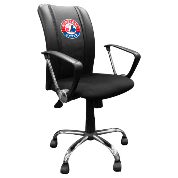 Black Montreal Expos Curve Task Chair