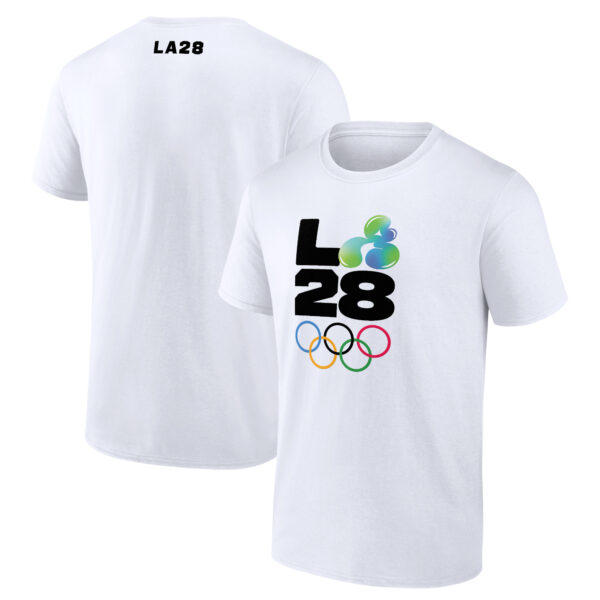 Men's White LA 2028 Summer Olympics Youthful Energy T-Shirt