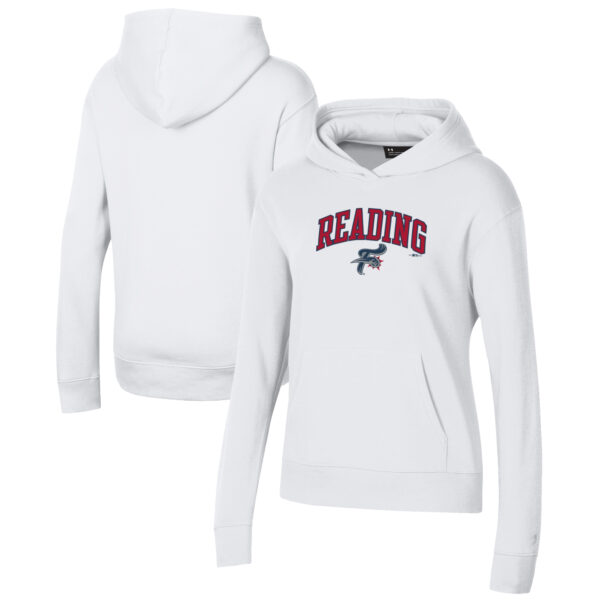 Women's Under Armour White Reading Phillies All Day Pullover Hoodie