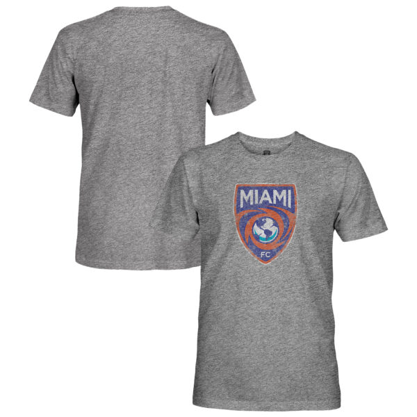 Men's 1863FC  Heather Gray Miami FC Vintage Tri-Blend T-Shirt