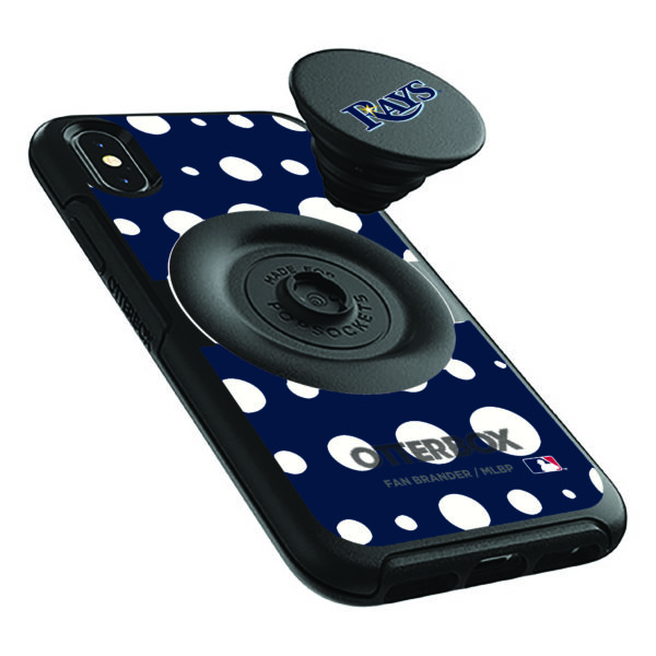 OtterBox Tampa Bay Rays Otter+Pop PopSocket Polka Dot iPhone Case - Image 4