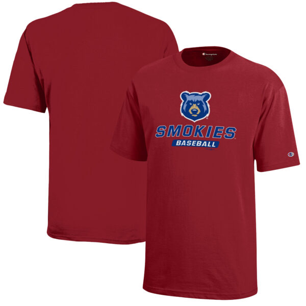 Youth Champion Red Tennessee Smokies Jersey T-Shirt