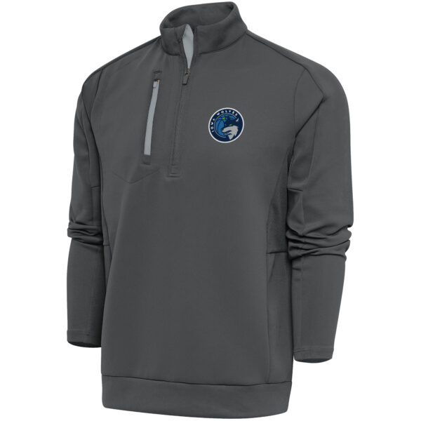 Men's Antigua  Charcoal Iowa Wolves Generation Quarter-Zip Pullover Top