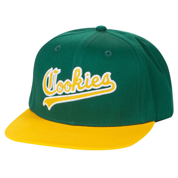 Men's Green/Yellow Cookies Ivy League Snapback Hat - Image 6