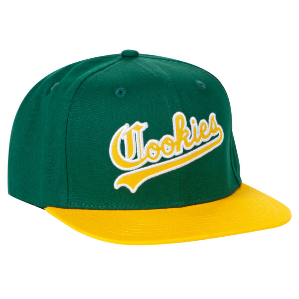 Men's Green/Yellow Cookies Ivy League Snapback Hat - Image 4