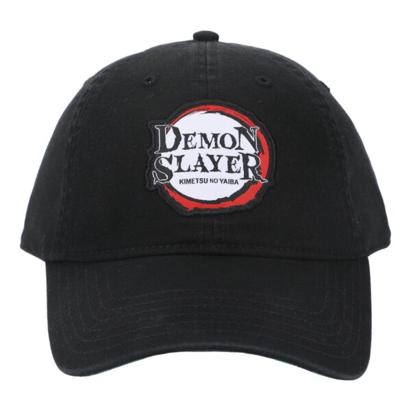 Unisex  Black Demon Slayer: Kimetsu no Yaiba Season One Logo Adjustable Baseball Hat - Image 8