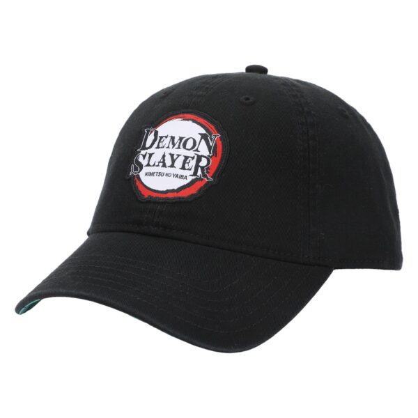 Unisex  Black Demon Slayer: Kimetsu no Yaiba Season One Logo Adjustable Baseball Hat - Image 9