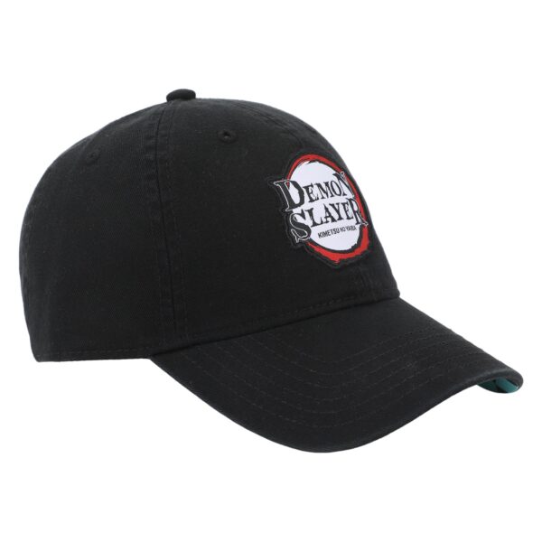 Unisex  Black Demon Slayer: Kimetsu no Yaiba Season One Logo Adjustable Baseball Hat