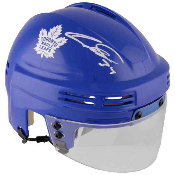 Auston Matthews Toronto Maple Leafs Autographed Blue Mini Helmet