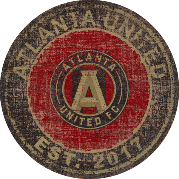 Atlanta United FC 24" x 24" Heritage Logo Round Sign