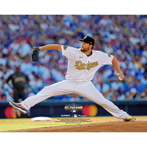 Clayton Kershaw Los Angeles Dodgers Unsigned Pitching in the 2022 MLB All-Star Game Photograph