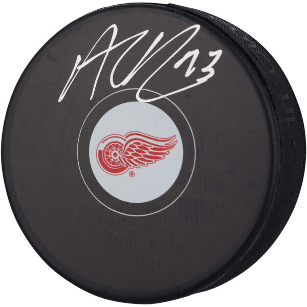 Alex DeBrincat Detroit Red Wings Autographed Hockey Puck
