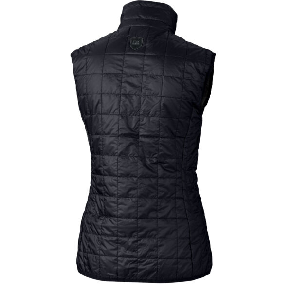 Women's Cutter & Buck  Navy Los Angeles Dodgers Rainier PrimaLoft Eco Insulated Full-Zip Puffer Vest - Image 7