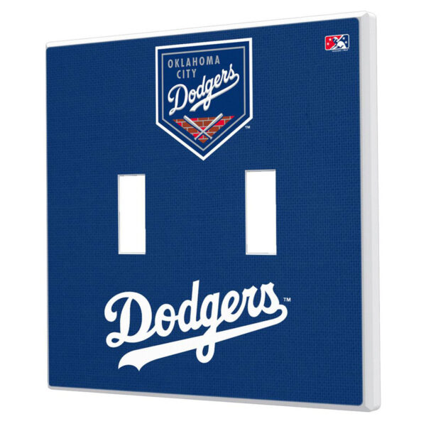 Keyscaper  Oklahoma City Dodgers Double Toggle Light Switch Plate
