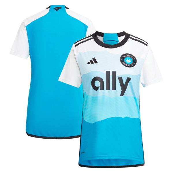 Women's adidas  Blue Charlotte FC 2024 The Carolina Kit: Explore Replica Jersey