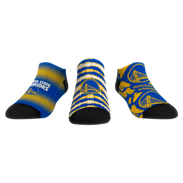 Youth Rock Em Socks Golden State Warriors Make Some Noise 3-Pack Low-Cut Socks - Image 7