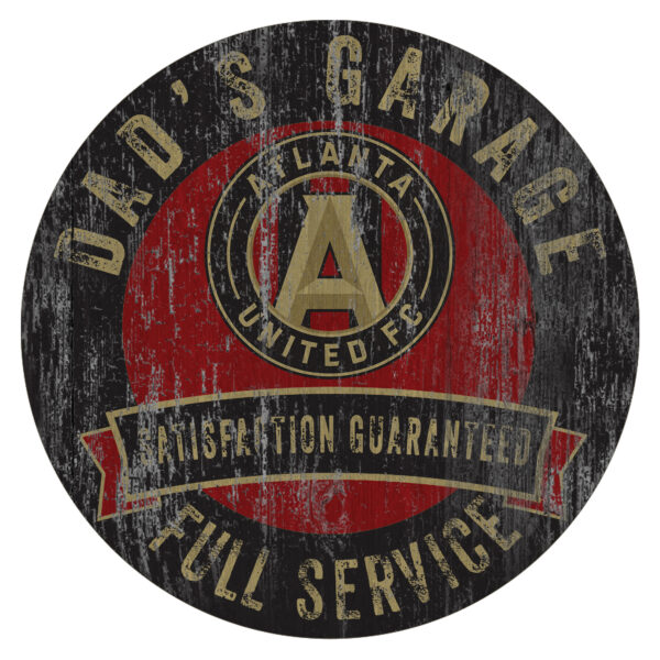 Atlanta United FC 12" x 12" Dad's Garage Sign