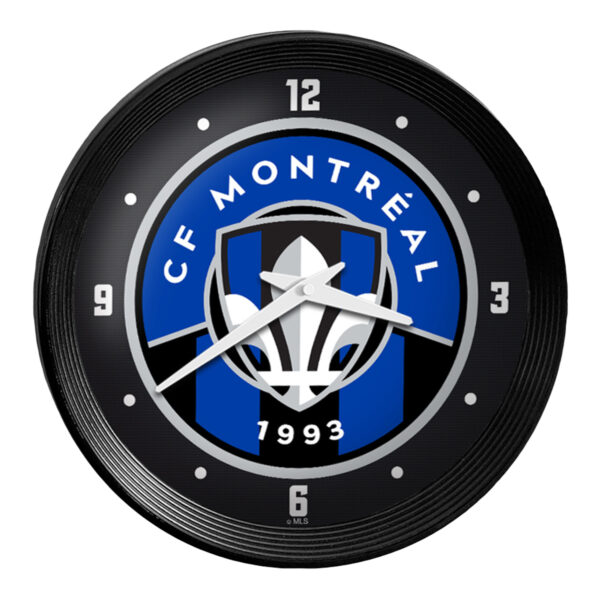 CF Montreal 15" Ribbed Frame Wall Clock