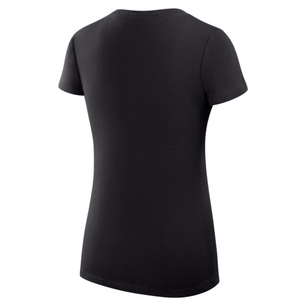 Women's G-III 4Her by Carl Banks Black Oklahoma City Thunder Filigree Logo V-Neck Fitted T-Shirt - Image 4