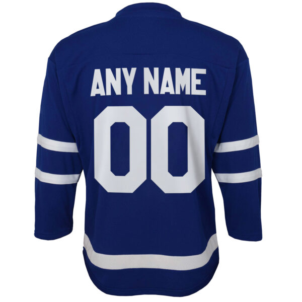Youth  Blue Toronto Maple Leafs Home Replica Custom Jersey - Image 7