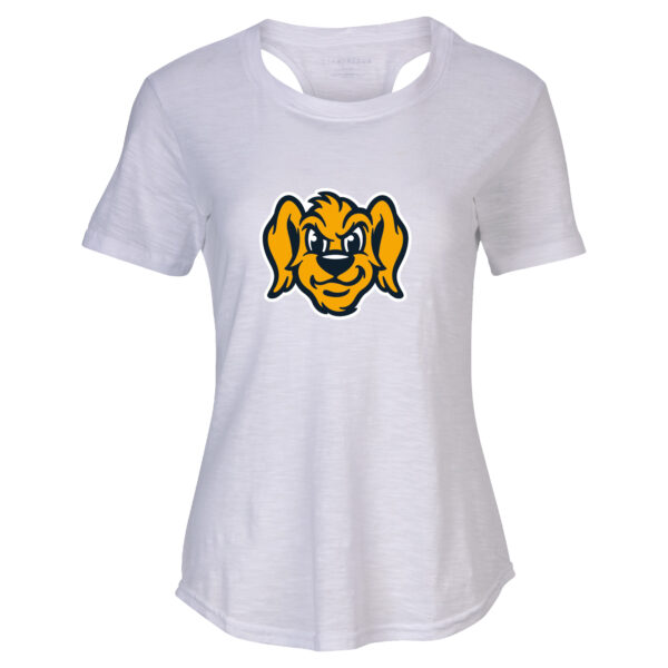 Women's White Charleston RiverDogs Cut It Out T-Shirt - Image 6