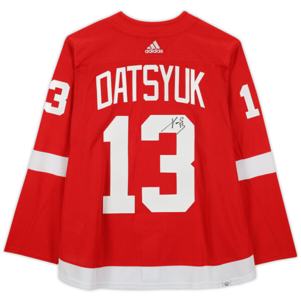 Pavel Datsyuk Detroit Red Wings Autographed Red adidas Authentic Jersey - Image 7
