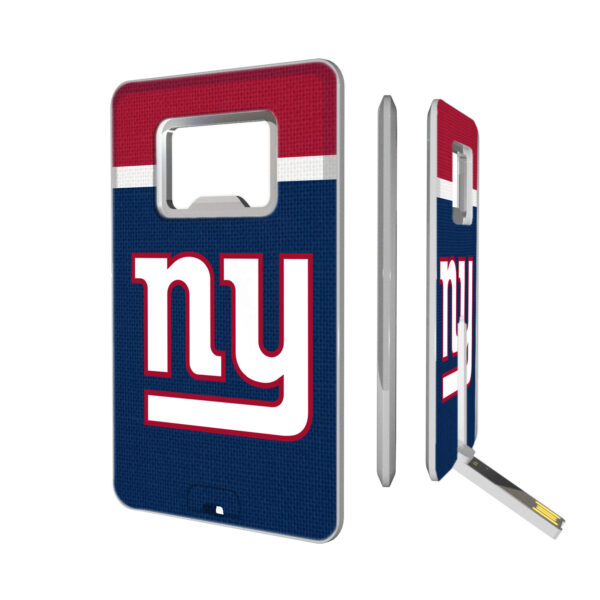 New York Giants Striped Credit Card USB Drive & Bottle Opener