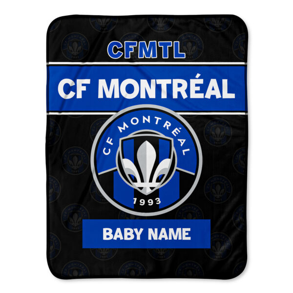 Chad & Jake CF Montreal Emblem 30" x 40" Personalized Baby Blanket