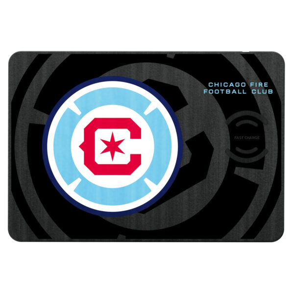 Chicago Fire Mono Tilt Logo Wireless Charger & Mouse Pad