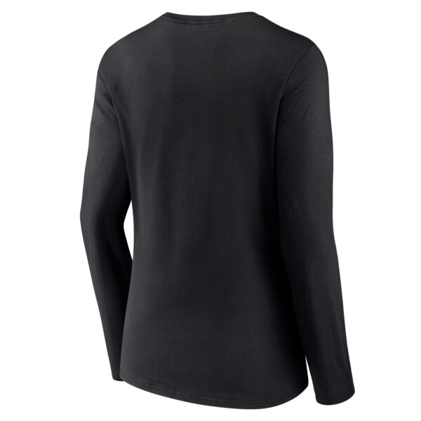 Women's Black Vegas Golden Knights Forge Long Sleeve V-Neck T-Shirt - Image 4
