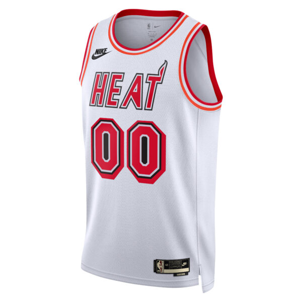 Unisex Nike White Miami Heat 2022/23 Custom Swingman Jersey - Classic Edition - Image 6