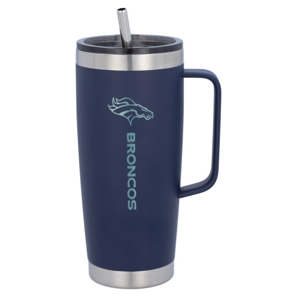 The Memory Company Denver Broncos 26oz. Team Color Roadie Tumbler with Handle - Image 2