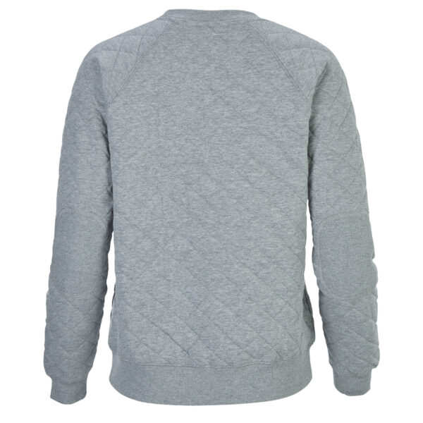 Women's Heather Gray Lake Elsinore Storm Quilted Raglan Pullover Sweatshirt - Image 7