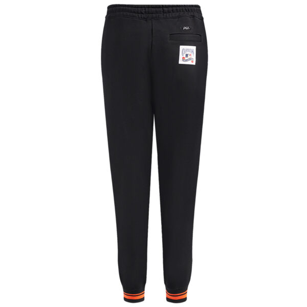 Women's Pro Standard Black San Francisco Giants Cooperstown Collection Retro Classic Fleece Sweatpants - Image 7