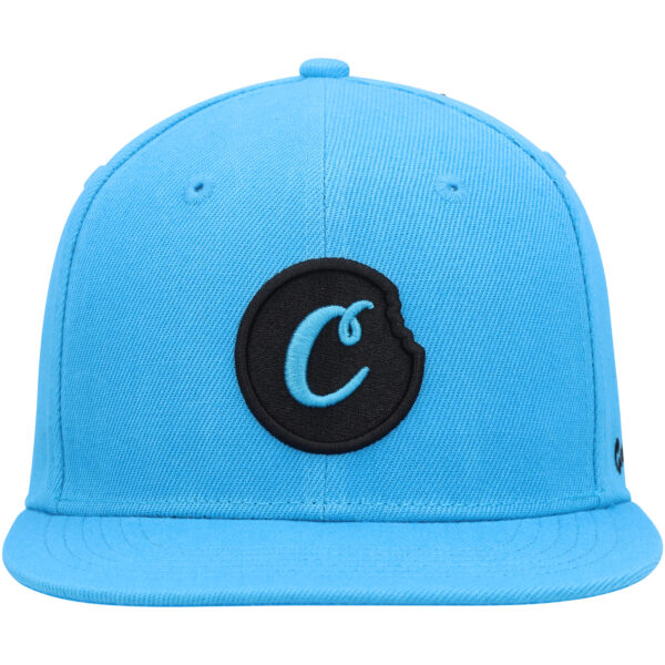 Men's Cookies Blue C-Bite Snapback Hat - Image 10