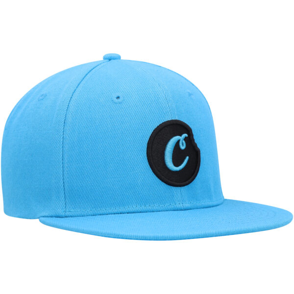 Men's Cookies Blue C-Bite Snapback Hat - Image 11