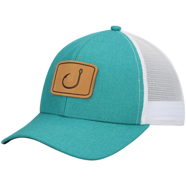 Men's Avid Teal/White Lay Day Trucker Snapback Hat - Image 2