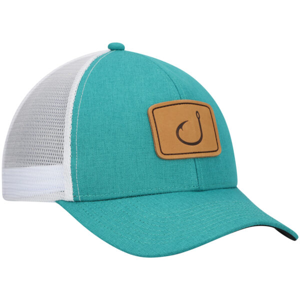 Men's Avid Teal/White Lay Day Trucker Snapback Hat - Image 4