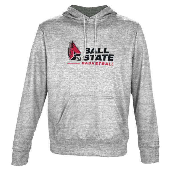 Men's ProSphere Gray Ball State Cardinals Basketball Name Drop Pullover Hoodie - Image 6
