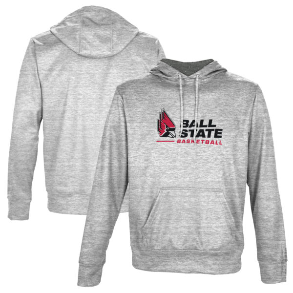 Men's ProSphere Gray Ball State Cardinals Basketball Name Drop Pullover Hoodie