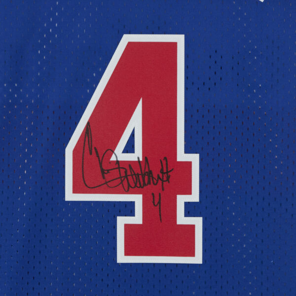 Chris Webber Blue Washington Bullets Autographed Mitchell & Ness 1996-97 Replica Jersey - Image 9