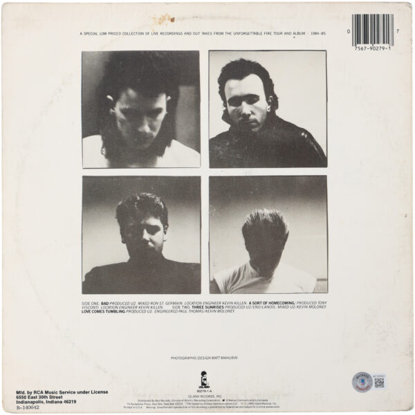 Bono U2 Autographed Wide Awake in America Album - BAS - Image 4