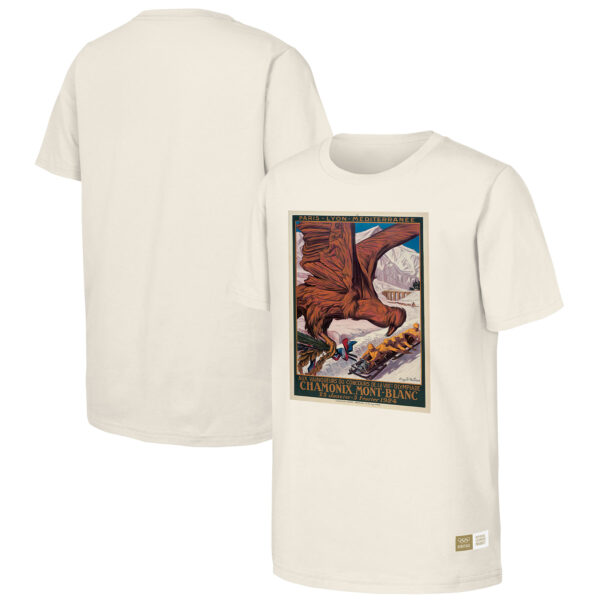 Men's  Natural 1924 Chamonix Games Olympic Heritage T-Shirt - Image 8