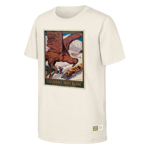 Men's  Natural 1924 Chamonix Games Olympic Heritage T-Shirt - Image 6