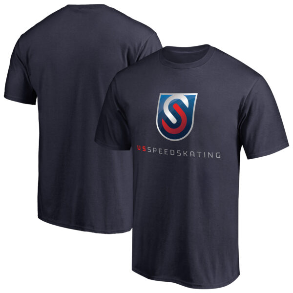 Men's Navy US Speedskating Primary Logo T-Shirt